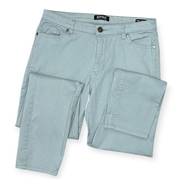 Buffalo David Bitton Daily Mid-Rise Stretch Skinny Ankle Pants 8/29 Light Blue - Picture 3 of 7